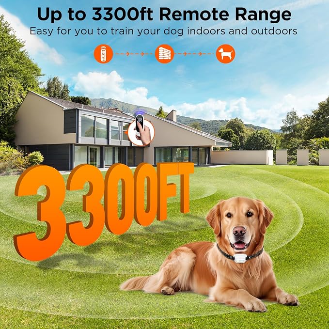 Dog Training Collar with Built-In LED Light