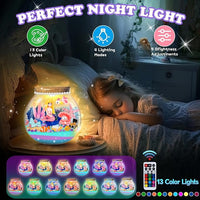LED terrarium night light for kids room decor