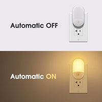 Close up of LED night light with built‑in light sensor