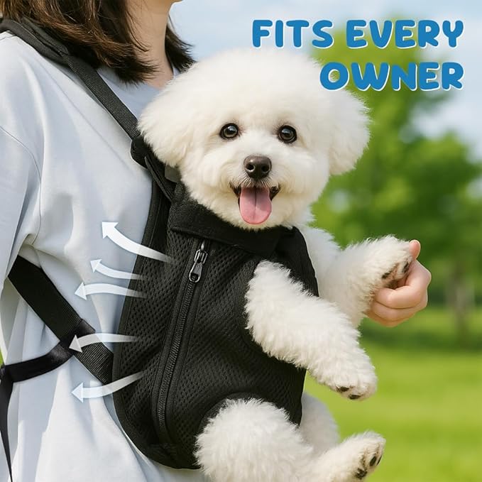 Legs-out opening design on a dog carrier