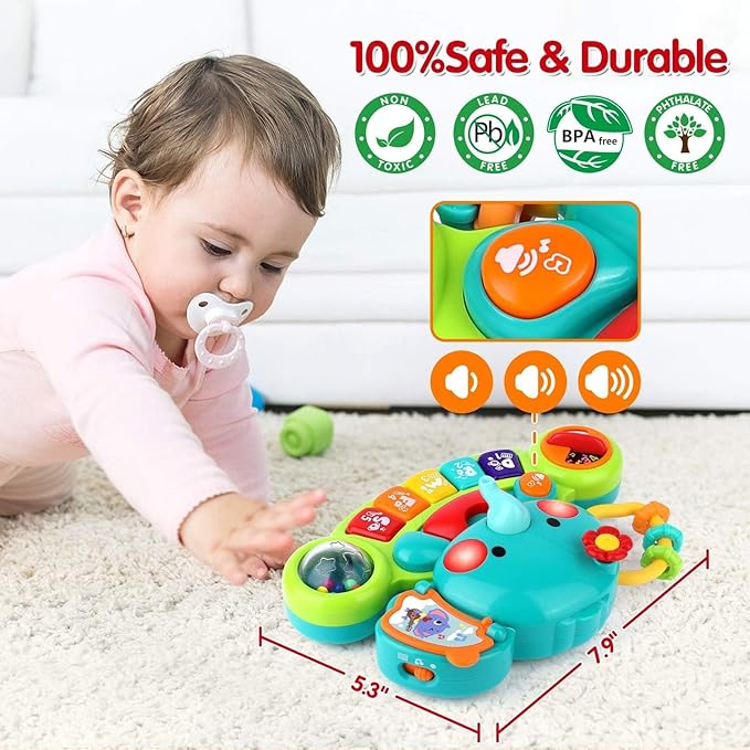 Light up baby piano keyboard toy sensory musical toy for infants development