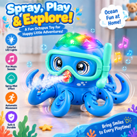 Light up octopus toy with colorful effects