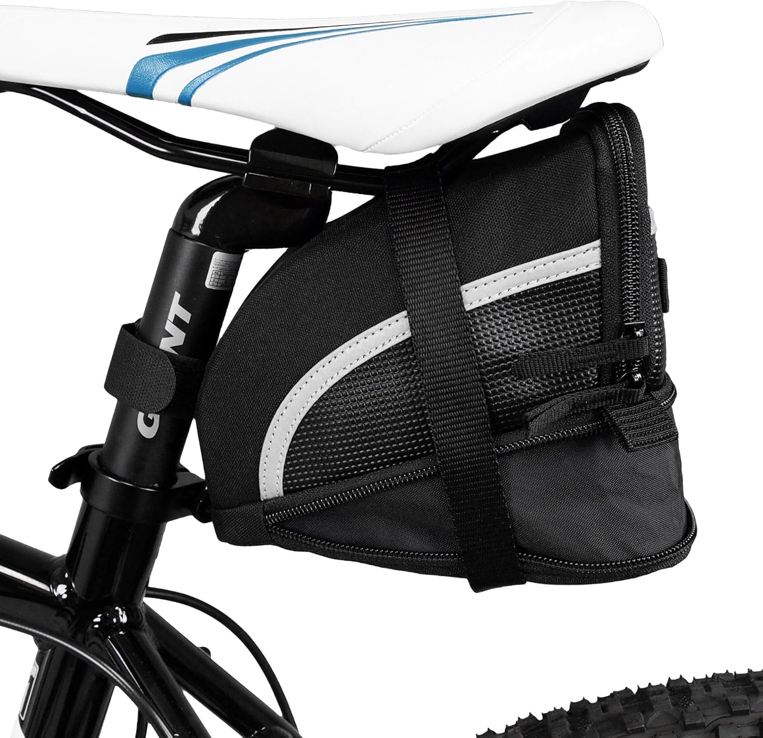 Lightweight bike seat storage bag for daily rides