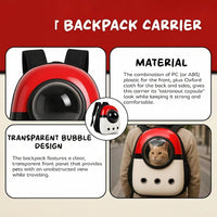Lightweight Cat Travel Carrier with Transparent Viewing Window