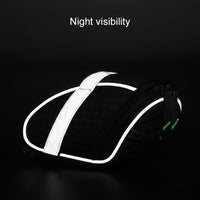 Lightweight cycling seat bag for storing tools keys and riding accessories