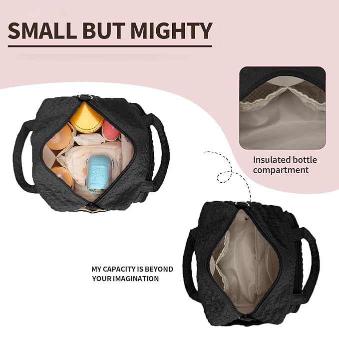 Lightweight diaper tote bag for carrying baby essentials
