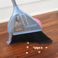Lightweight electric broom used for everyday home cleaning