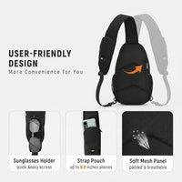 Lightweight everyday sling bag for small personal items