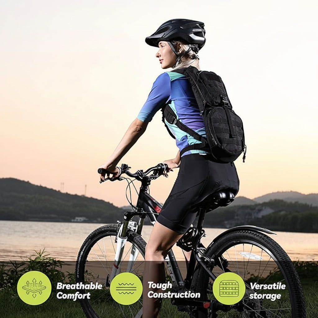 Lightweight hydration daypack for outdoor use