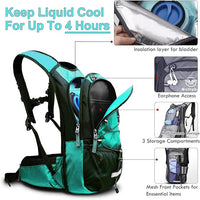 Lightweight hydration pack for cycling camping and outdoor adventure activities