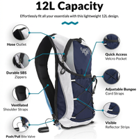  Lightweight hydropack backpack for outdoor sports travel and adventure activities