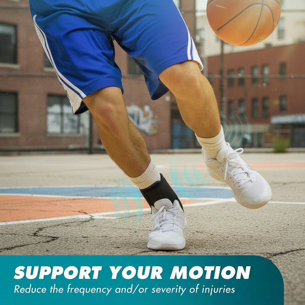 Lightweight lace-up support with flexible adjustable design