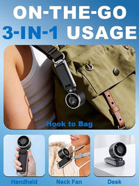 Lightweight handheld fan designed for travel convenience