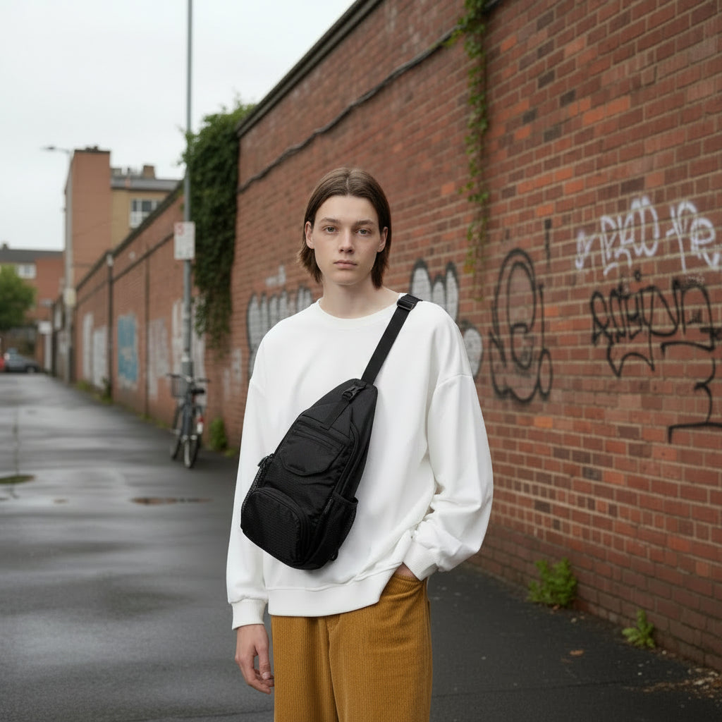 Lightweight packable sling bag for daily travel and outdoor activities
