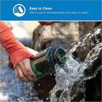 Lightweight water bottle for travel and outdoor use