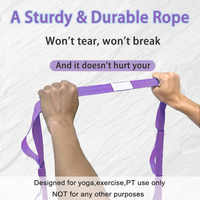 Lightweight yoga strap for travel, home workouts, and studio sessions