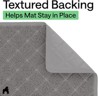 Litter Trapping Cat Mat with Deep Groove Design for Less Mess