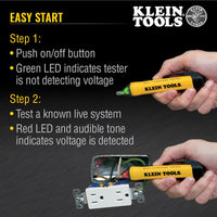 Live wire detector pen with audible alarm for voltage detection