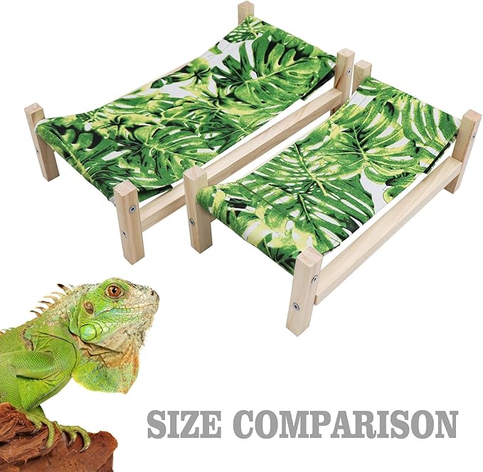 lizard hammock bearded dragon bed elevated wooden design