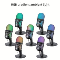 RGB condenser microphone angled view