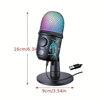 microphone RGB lighting effects patriotic