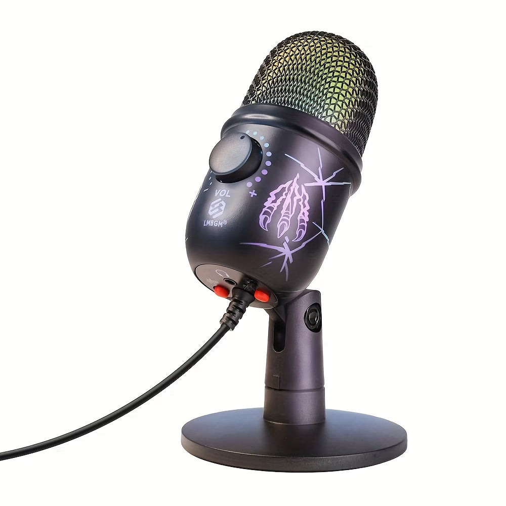 LMBG USB condenser RGB microphone patriotic design