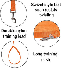 long dog obedience lead for outdoor training and play