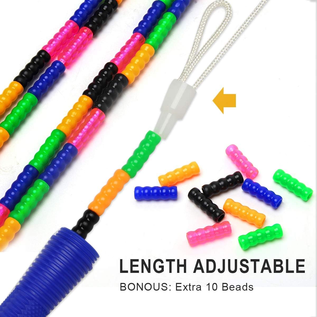 Long jump rope designed for group jumping activities and exercise