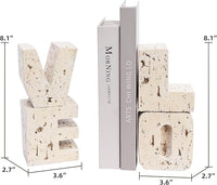Love Sculpture Shelf Decor Accessory For Books And Display Areas