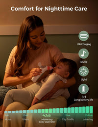 Low-noise electric baby nose cleaning device