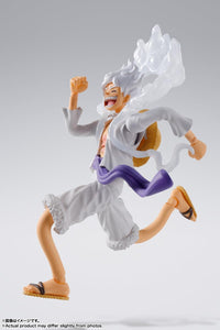 S.H.Figuarts Monkey D. Luffy GEAR5 action figure with poseable joints for dynamic display