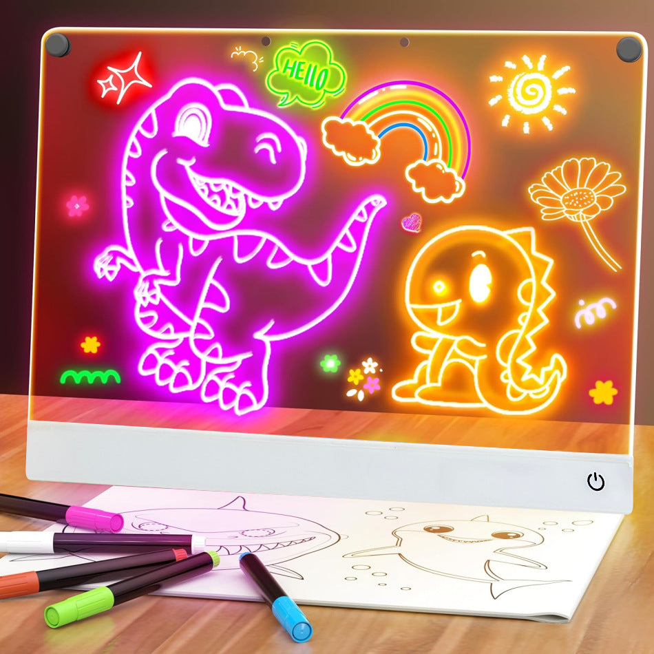 Luminous Drawing Board For Kids Rechargeable Glow Toy