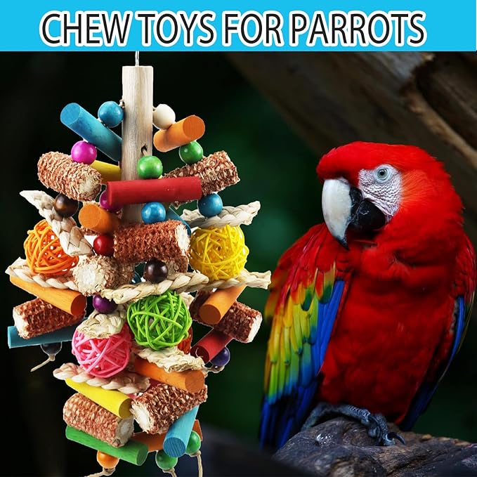 Natural Bird Chewing Toy Corn Stick for Cage Accessories