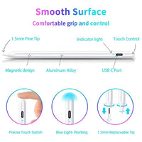 Active stylus pen attached magnetically to the side of a compatible tablet