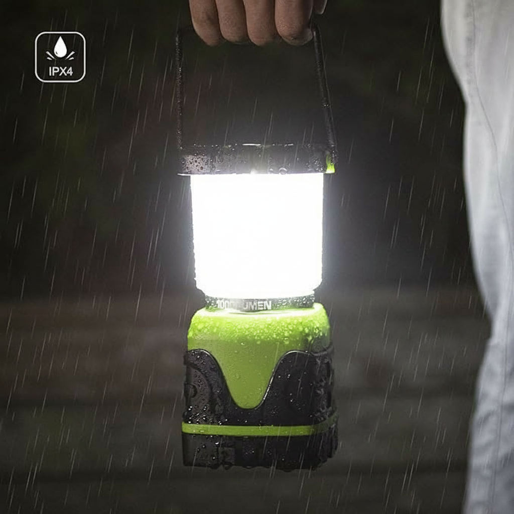 Magnetic base outdoor light for camping and repairs