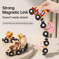 magnetic building block train toy for preschool kids