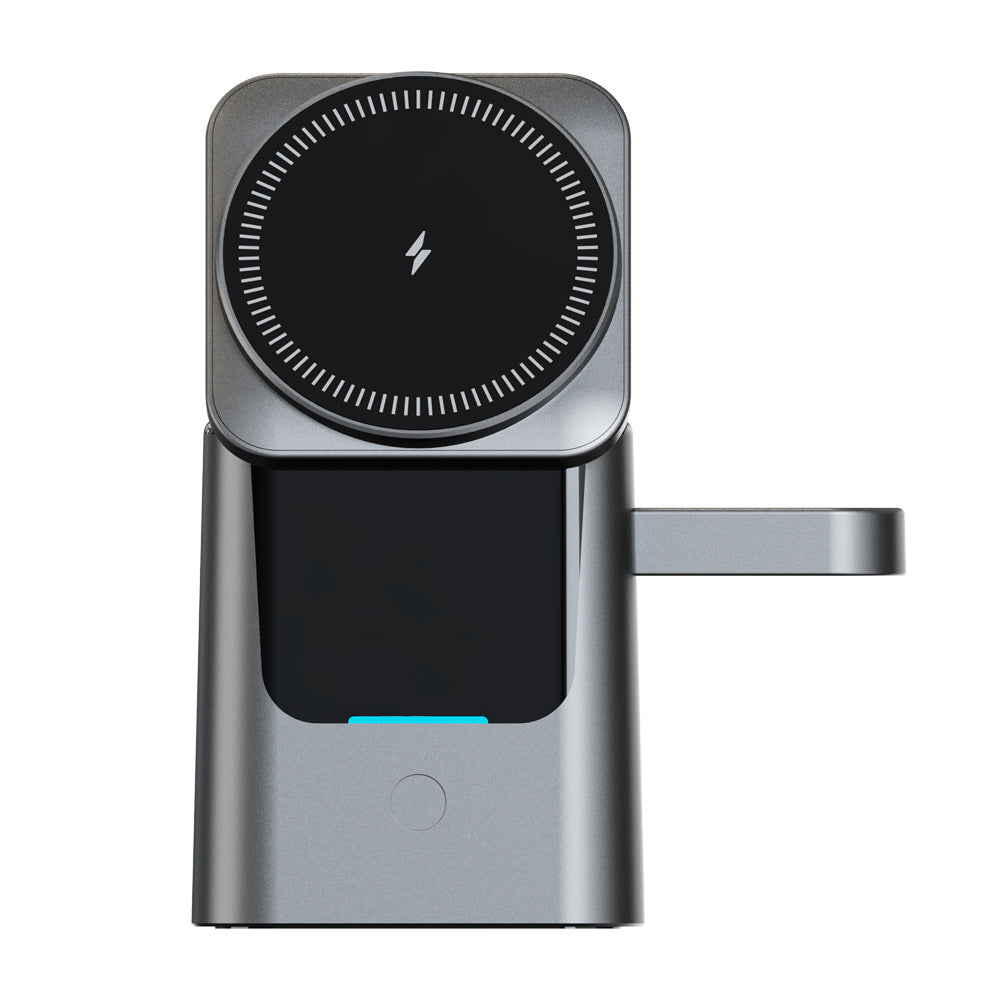 Magnetic charging station for desktop setup
