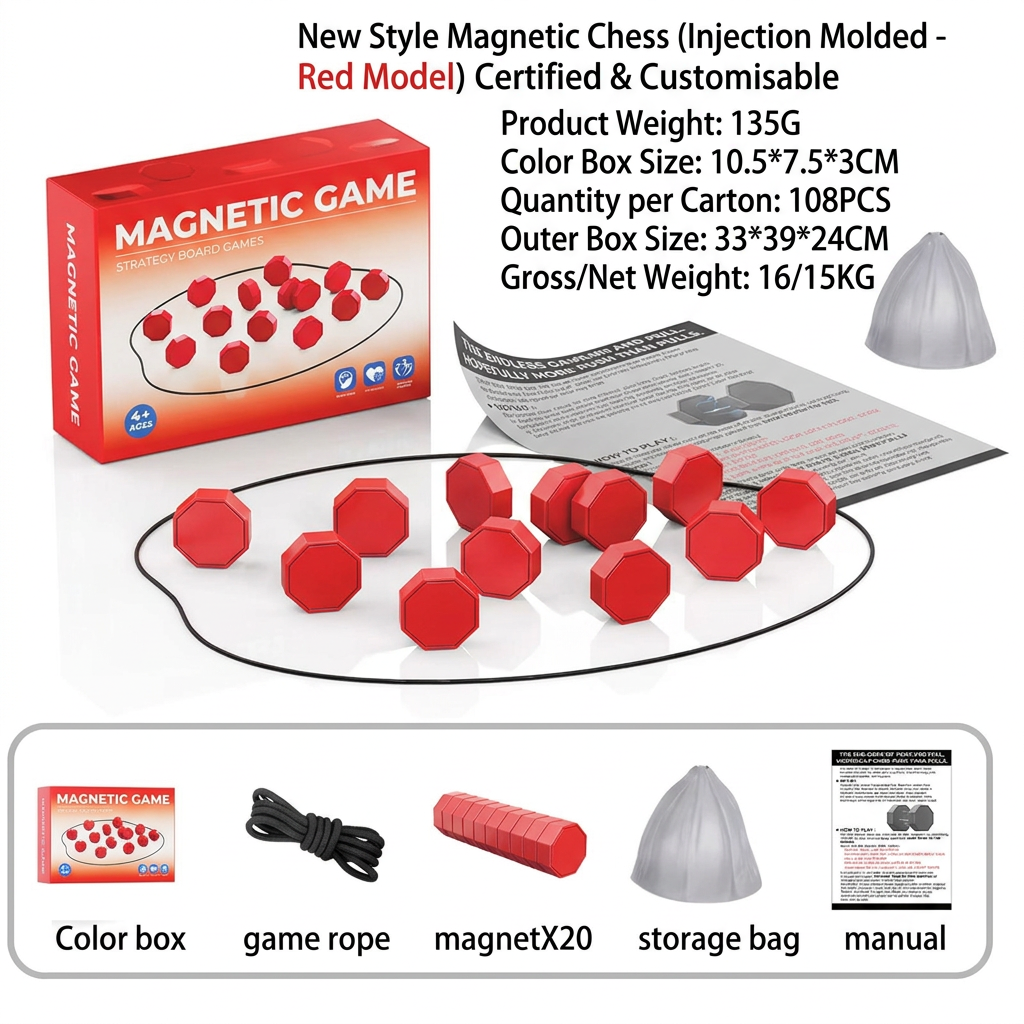 Magnetic chess pieces stay in place for easy travel play