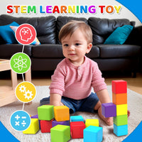 magnetic cubes for creative play, ideal for STEM learning in toddlers
