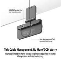 Magnetic phone charging stand for desk setup