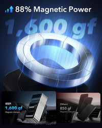 Magnetic phone holder for MagSafe car mount fast charging