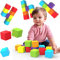 magnetic stacking cubes for toddlers, Montessori sensory toy