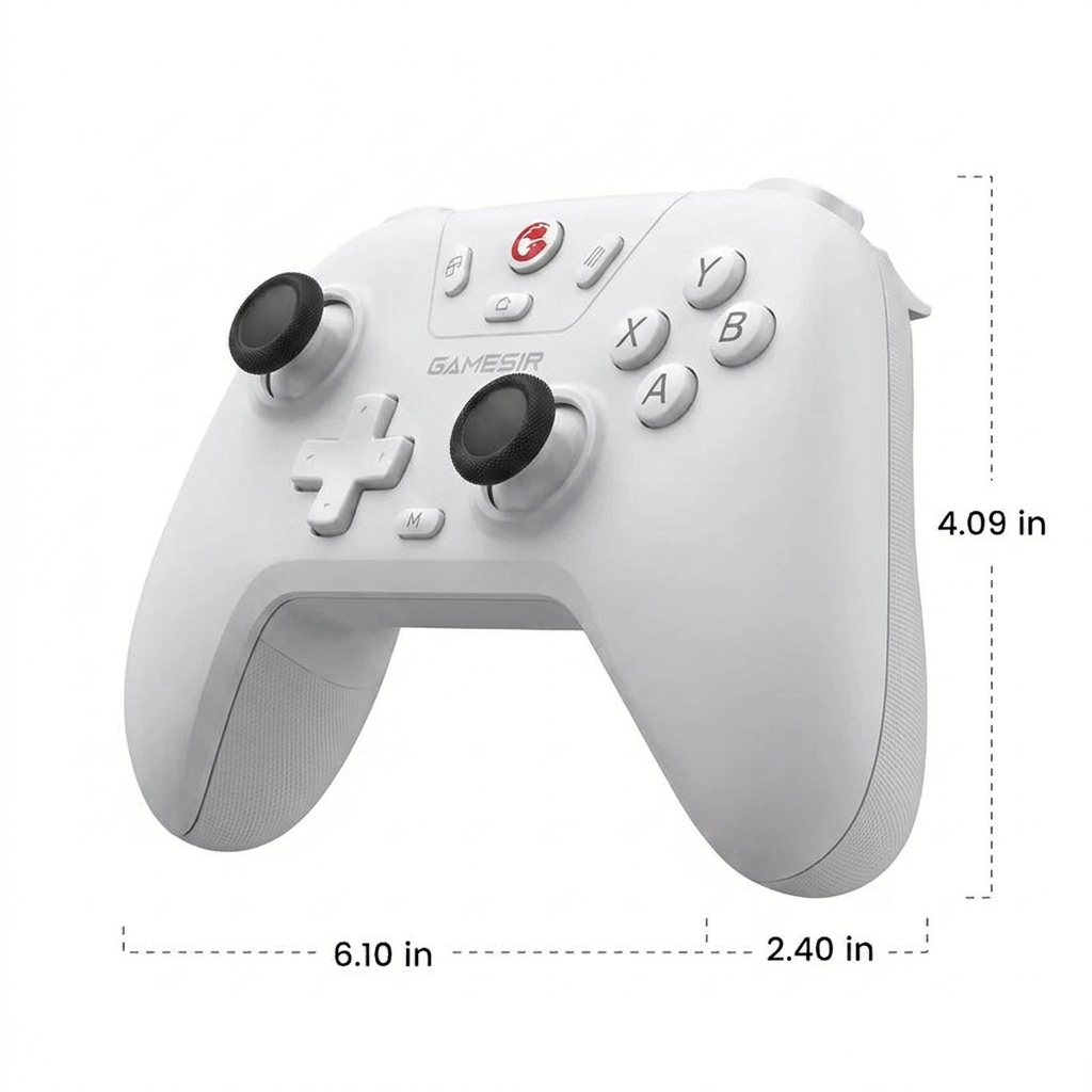 GameSir T4 Nova Lite Wireless Gamepad Controller for Switch, Android, iOS, PC & Steam – Bluetooth, Dongle & Wired Gaming Controller