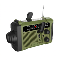 Tuoxiang T-6667 Am Fm Radio Emergency Hand Crank Radio with Solar Charging, LED Flashlight & Power Bank for Outdoor Camping and Disaster Prevention