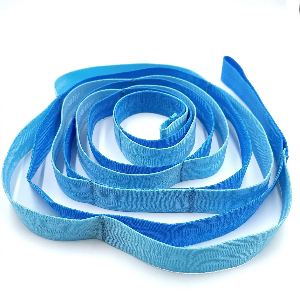 Stretching Strap Yoga Strap with Loops – Non-Elastic Stretch Band for Physical Therapy, Pilates, Dance & Flexibility Training