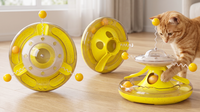 Interactive Cat Teaser Toy – Slow Feeder Puzzle Toy for Cats Play Toys & Kittens