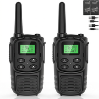 rechargeable walkie talkies long range 2 pack handheld radios