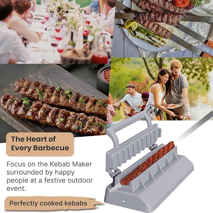 Manual kabab maker for shaping consistent portions
