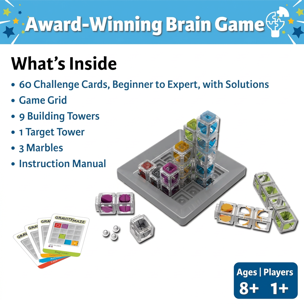 Marble maze building game for kids problem solving