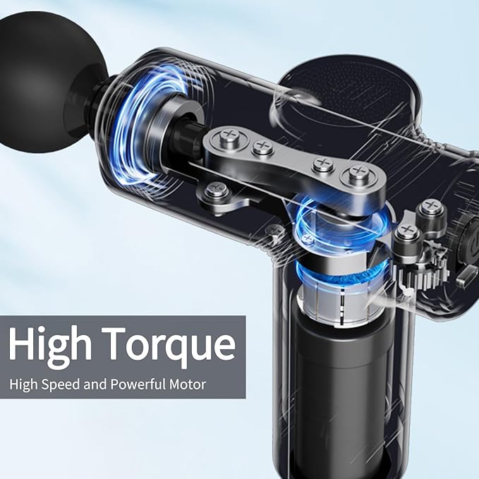 Massage gun in stylish gift packaging, perfect for Valentine's Day or relaxation gifts